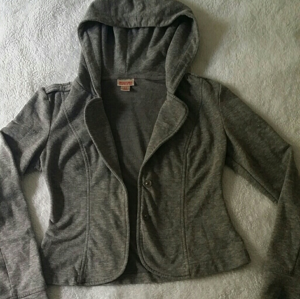 Crop Blazer Hoodie